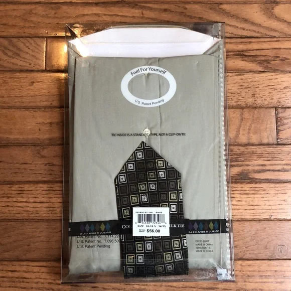 Alexander Julian Colours Dress Shirt & Silk Tie - Picture 2 of 15